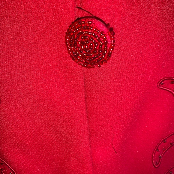 Tally Taylor Red Skirt Suit Set vintage Paris Rome 8 - Picture 4 of 6